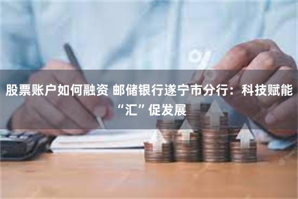 股票账户如何融资 邮储银行遂宁市分行：科技赋能 “汇”促发展