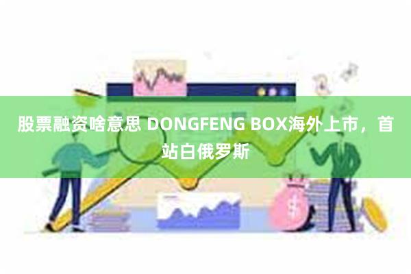 股票融资啥意思 DONGFENG BOX海外上市，首站白俄罗斯