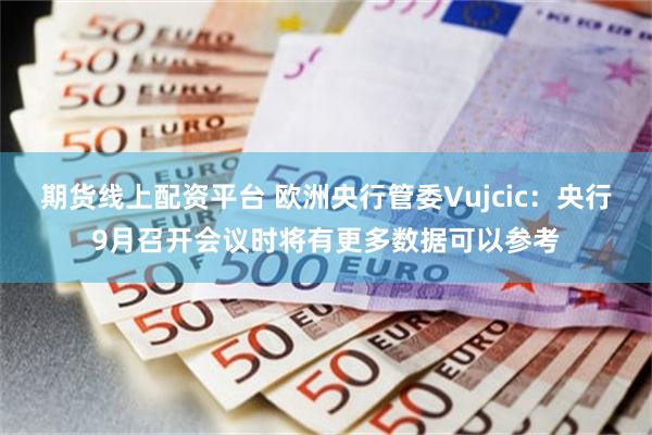 期货线上配资平台 欧洲央行管委Vujcic：央行9月召开会议时将有更多数据可以参考