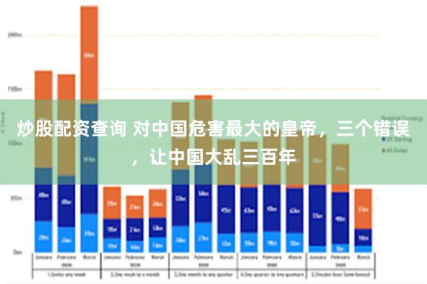 炒股配资查询 对中国危害最大的皇帝，三个错误，让中国大乱三百年