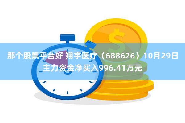 那个股票平台好 翔宇医疗（688626）10月29日主力资金净买入996.41万元