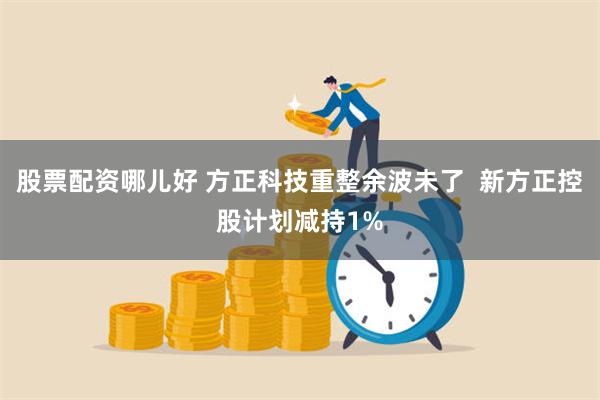 股票配资哪儿好 方正科技重整余波未了  新方正控股计划减持1%